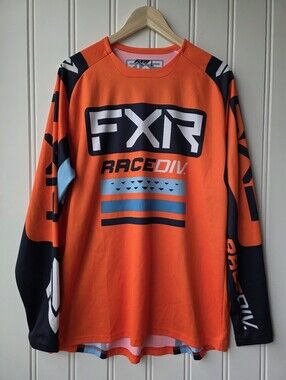 FXR Clutch Pro MX Jersey  Orange/Midnight Colorway Mens Large